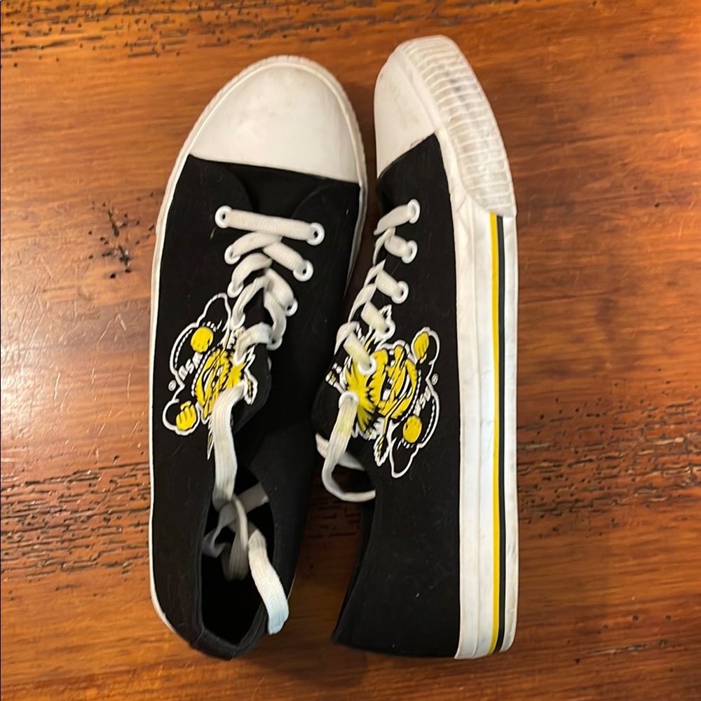 Mens Black and White Sneakers
